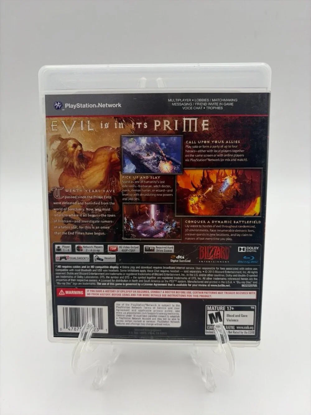 Diablo III (Sony PlayStation 3, 2013) PS3 No Manual Tested Working